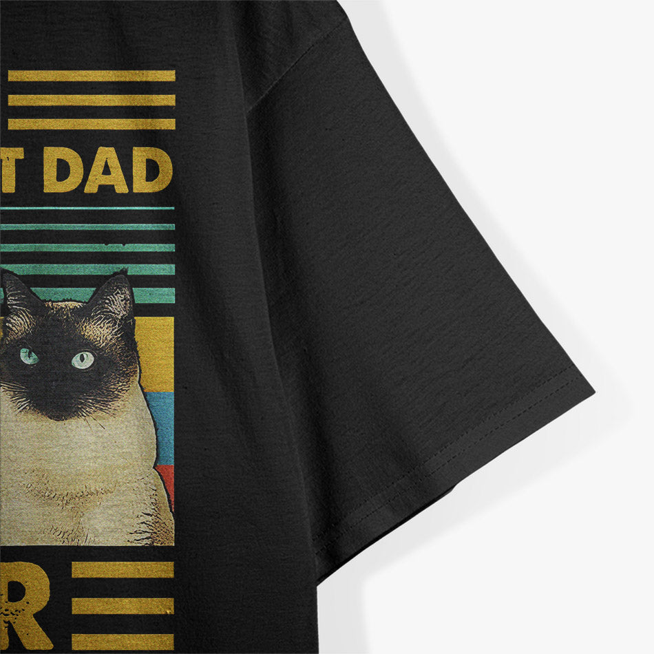 Retro Siamese Cat Design For Vintage Pet Lovers T-Shirt