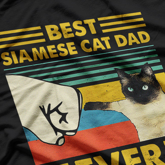 Retro Siamese Cat Design For Vintage Pet Lovers T-Shirt