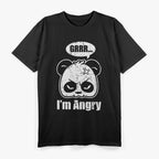 Grumpy Panda Growling Fun Humor For Animal Lovers T-Shirt