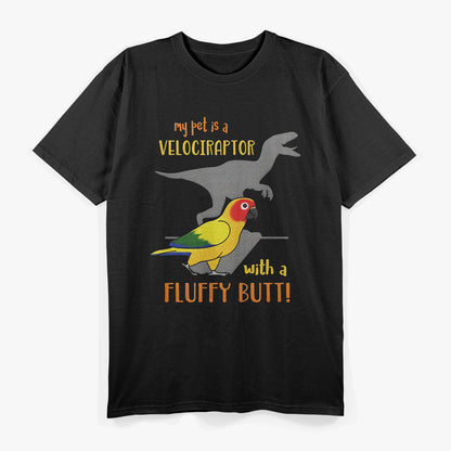 Sun Conure My Velociraptor Funny Pet Bird Enthusiast T-Shirt