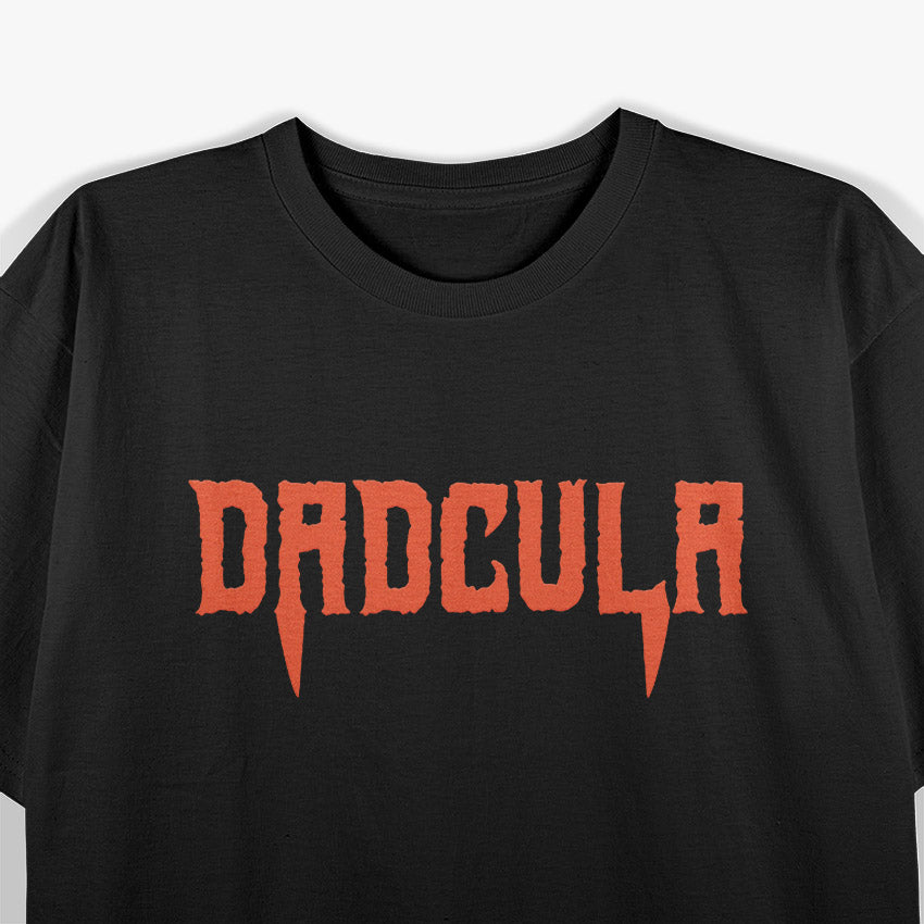 Dadcula Funny Halloween Dad Dracula Costume Vampire T-Shirt