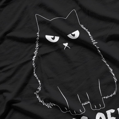 Hiss Off Cat Doodle with a Playful Attitude T-Shirt