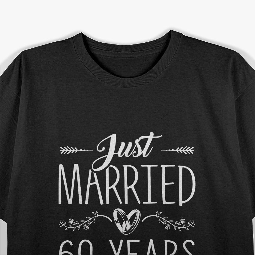 Celebrating 60 Years of Love Funny Anniversary Couple T-Shirt