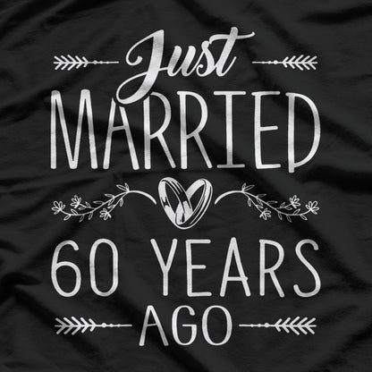 Celebrating 60 Years of Love Funny Anniversary Couple T-Shirt