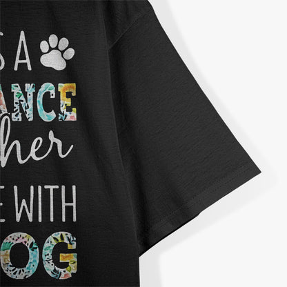 Funny Dog Mom I’d Rather Be At Home With My Dog Pet Lover T-Shirt