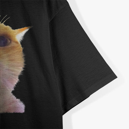 Staring Cat Meme Funny Swag Humor T-Shirt