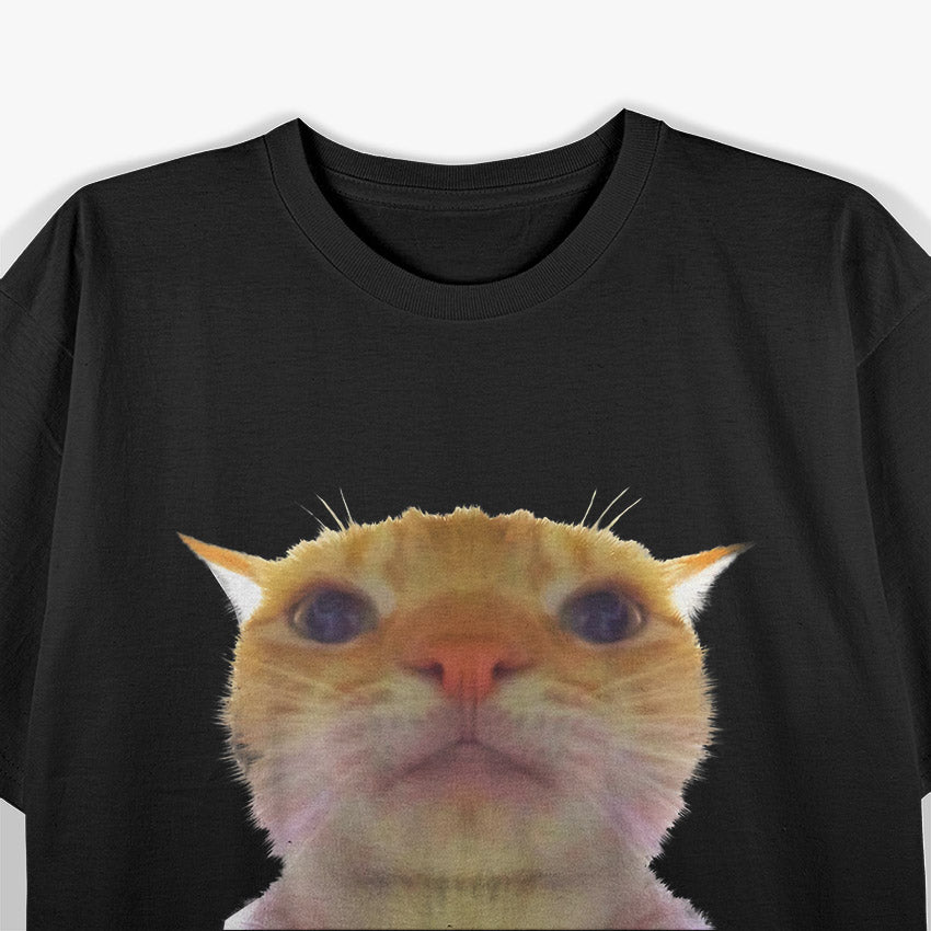 Staring Cat Meme Funny Swag Humor T-Shirt