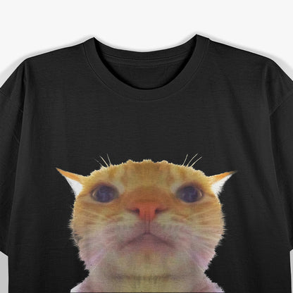 Staring Cat Meme Funny Swag Humor T-Shirt