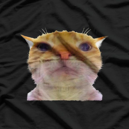 Staring Cat Meme Funny Swag Humor T-Shirt