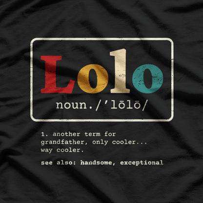 Lolo The Definition of Filipino Grandpa for a Proud Pinoy T-Shirt