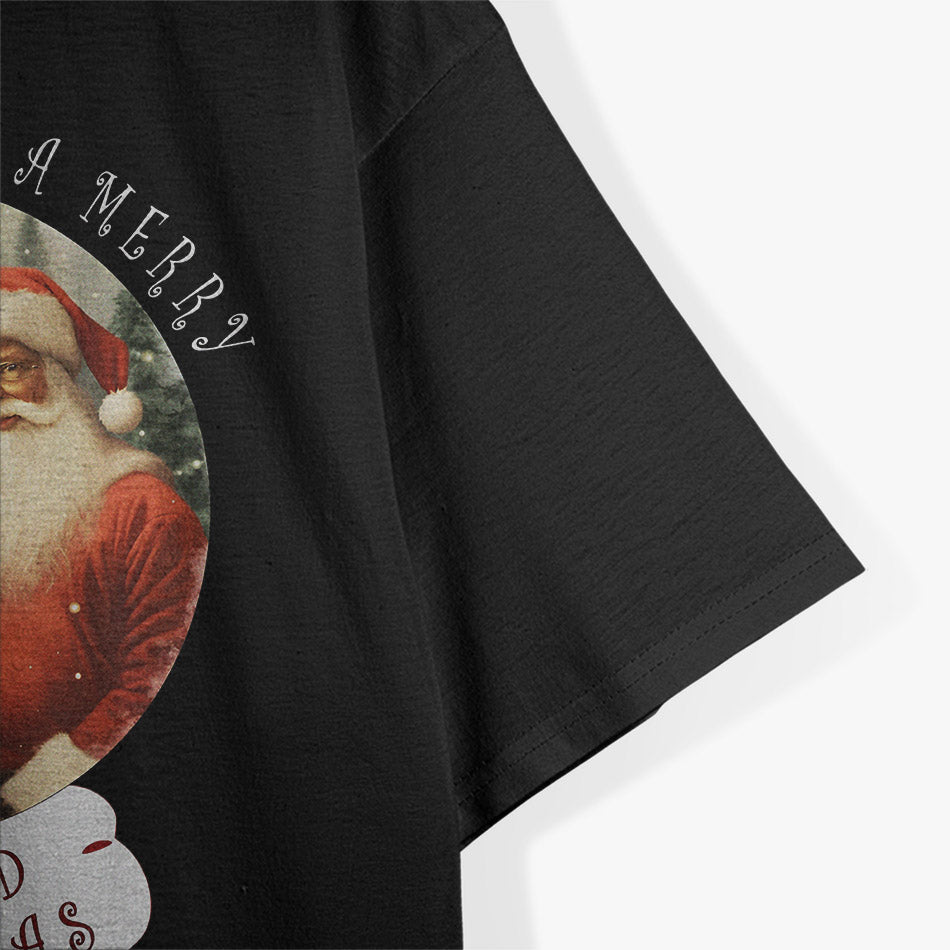 Merry Cryptid Christmas Quirky Holiday Sasquatch Design T-Shirt