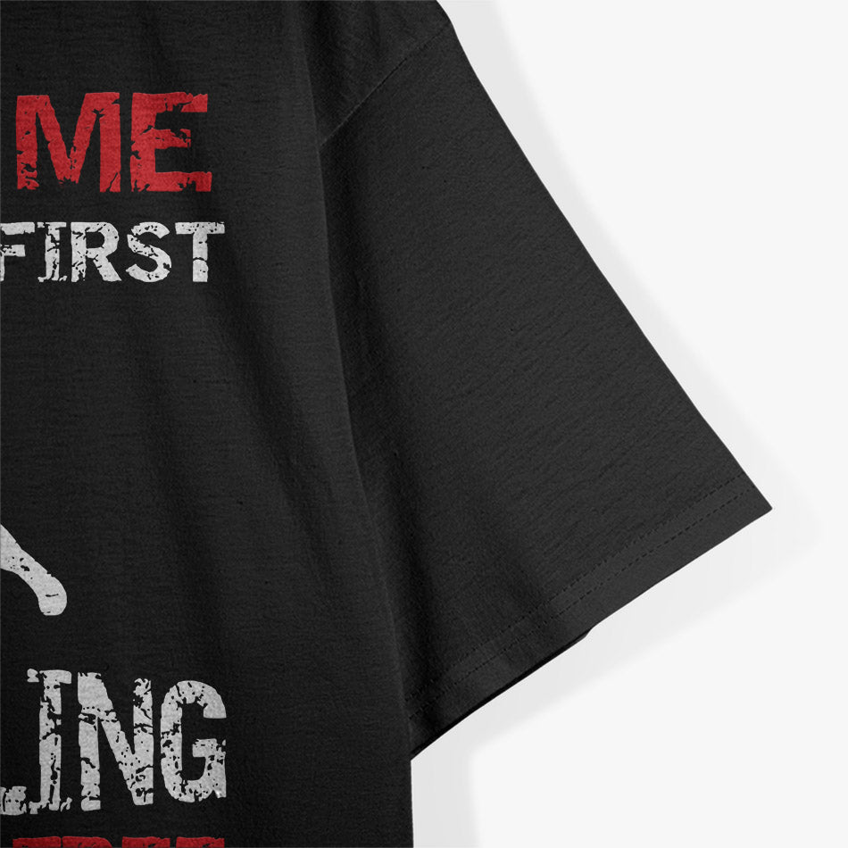 Wrestling First Lesson Free Funny Design T-Shirt