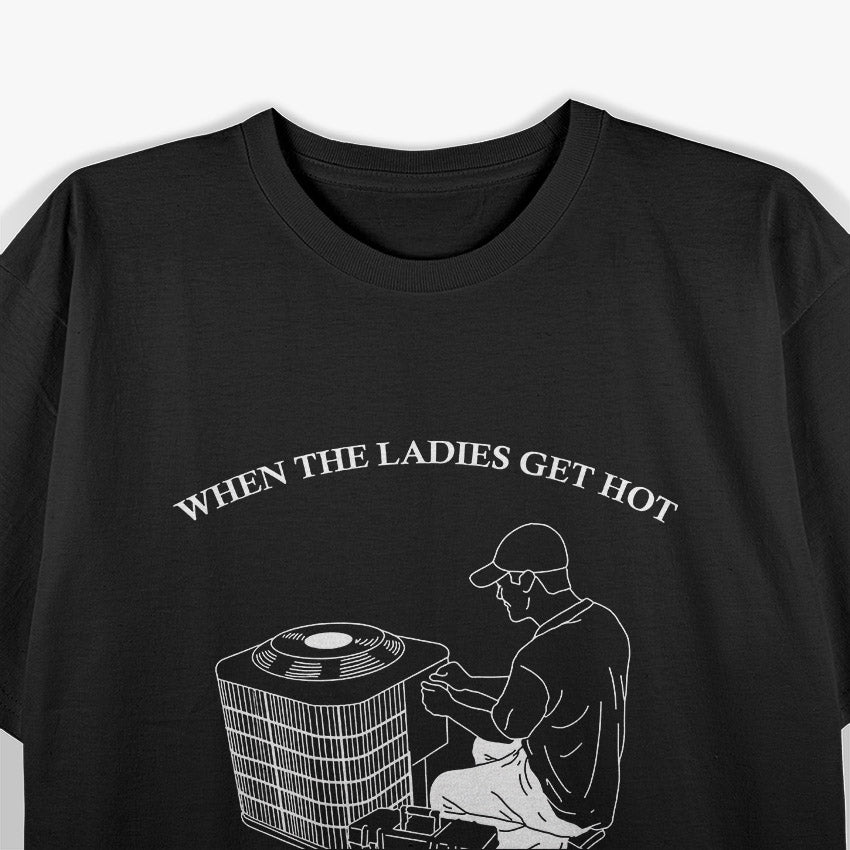 Men’s Funny HVAC Tech Keeping it Cool with Humor T-Shirt