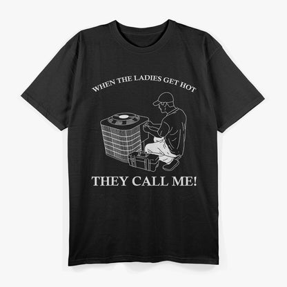 Men’s Funny HVAC Tech Keeping it Cool with Humor T-Shirt