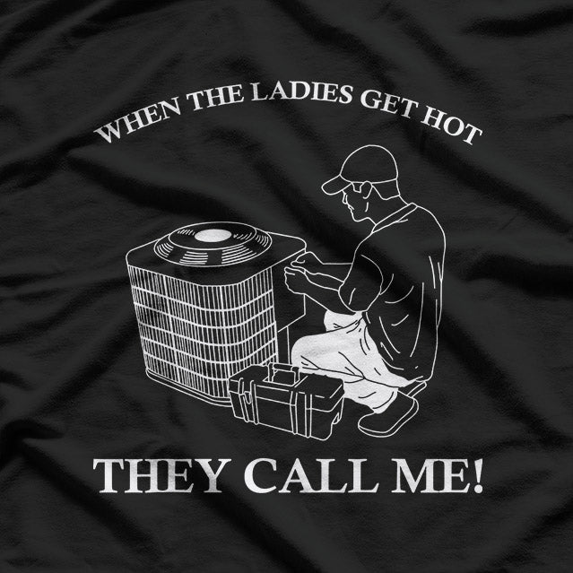 Men’s Funny HVAC Tech Keeping it Cool with Humor T-Shirt