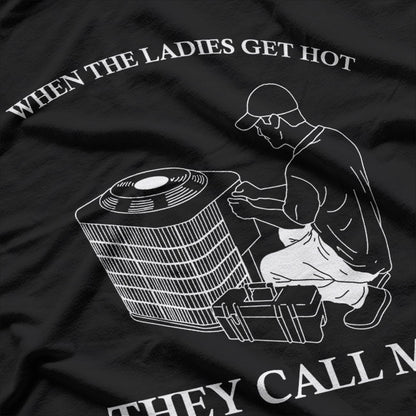 Men’s Funny HVAC Tech Keeping it Cool with Humor T-Shirt