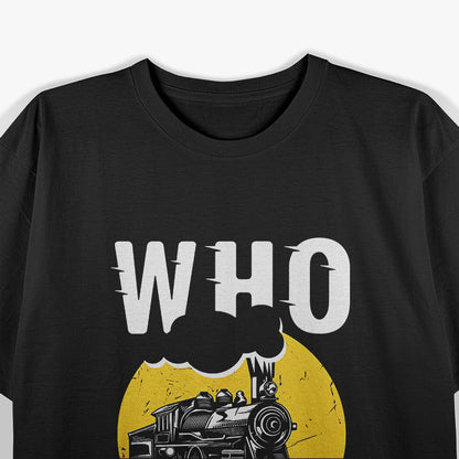 Who Tooted? A Funny Design for Train Lovers T-Shirt