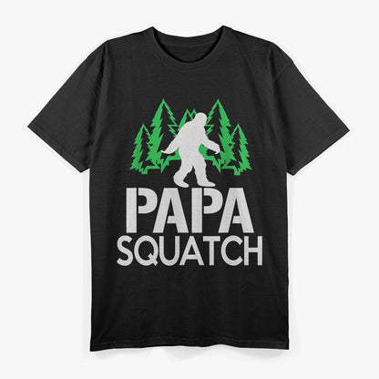 Papa Squatch Bigfoot Lover Gifts For Fun Dads T-Shirt