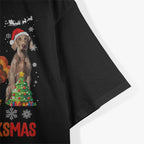 Weimaraner Happy Hallothanksmas Fun Holiday Pet Lover T-Shirt