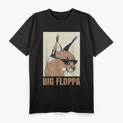 Big Floppa Meme Cat Funny Caracal Lover Humor T-Shirt