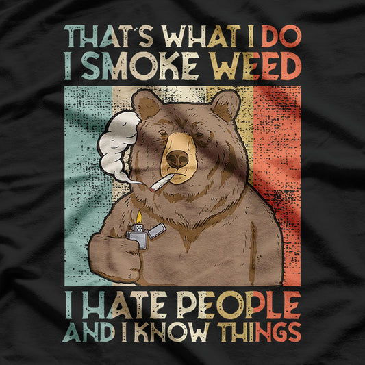 Funny Bear 420 Chill Vibes T-Shirt