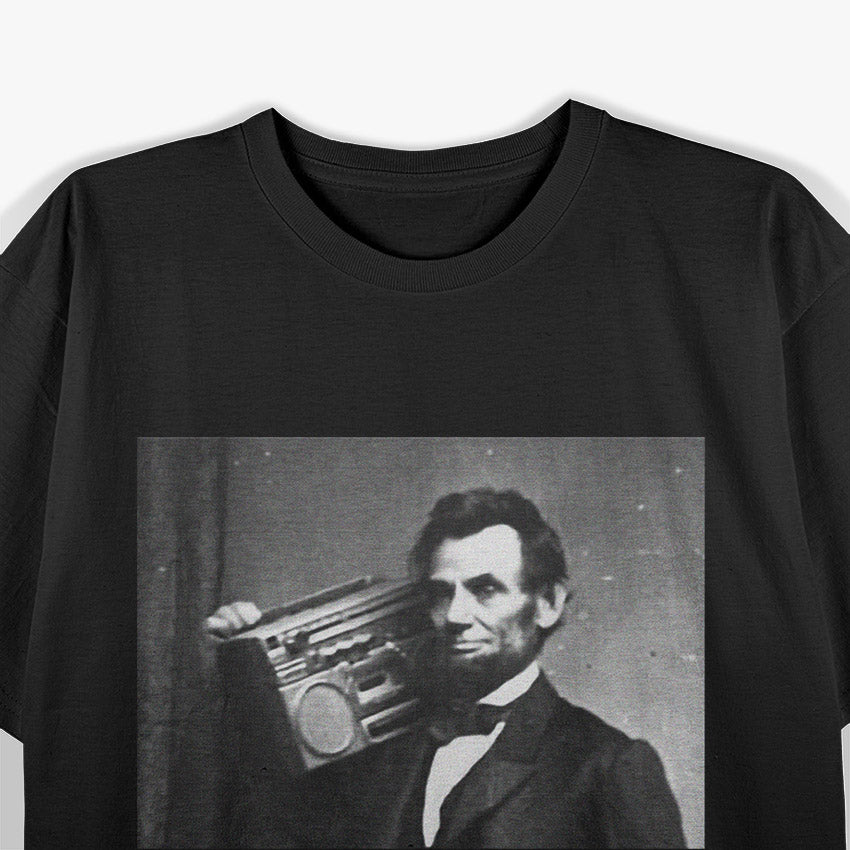 Drop Beats Not Bombs - Abraham Lincoln with a Beat T-Shirt