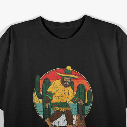 Squatcho Mexican Sasquatch Funny Hide And Seek Musician T-Shirt