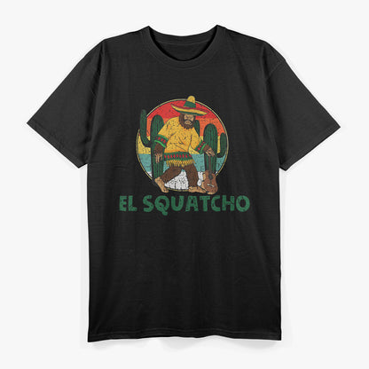 Squatcho Mexican Sasquatch Funny Hide And Seek Musician T-Shirt