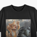 The Kraken Meets Krakitten Funny Mythical Animal Design T-Shirt