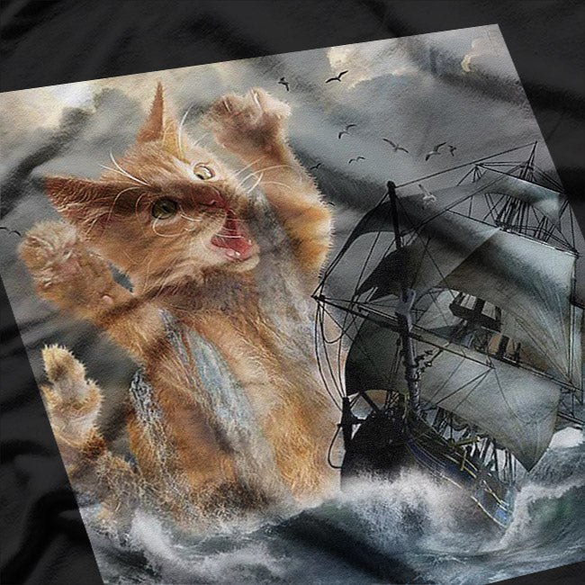 The Kraken Meets Krakitten Funny Mythical Animal Design T-Shirt