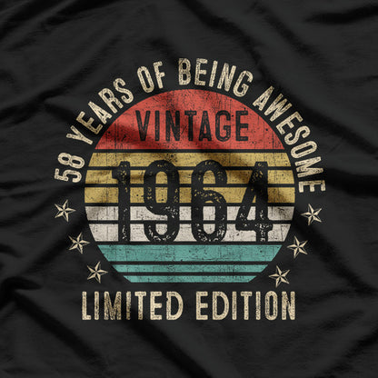 59 Years Of Being Awesome Vintage 1964 59th Birthday T-Shirt