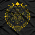 Sacred Geometry and Metatron's Cube Celestial Harmony T-Shirt