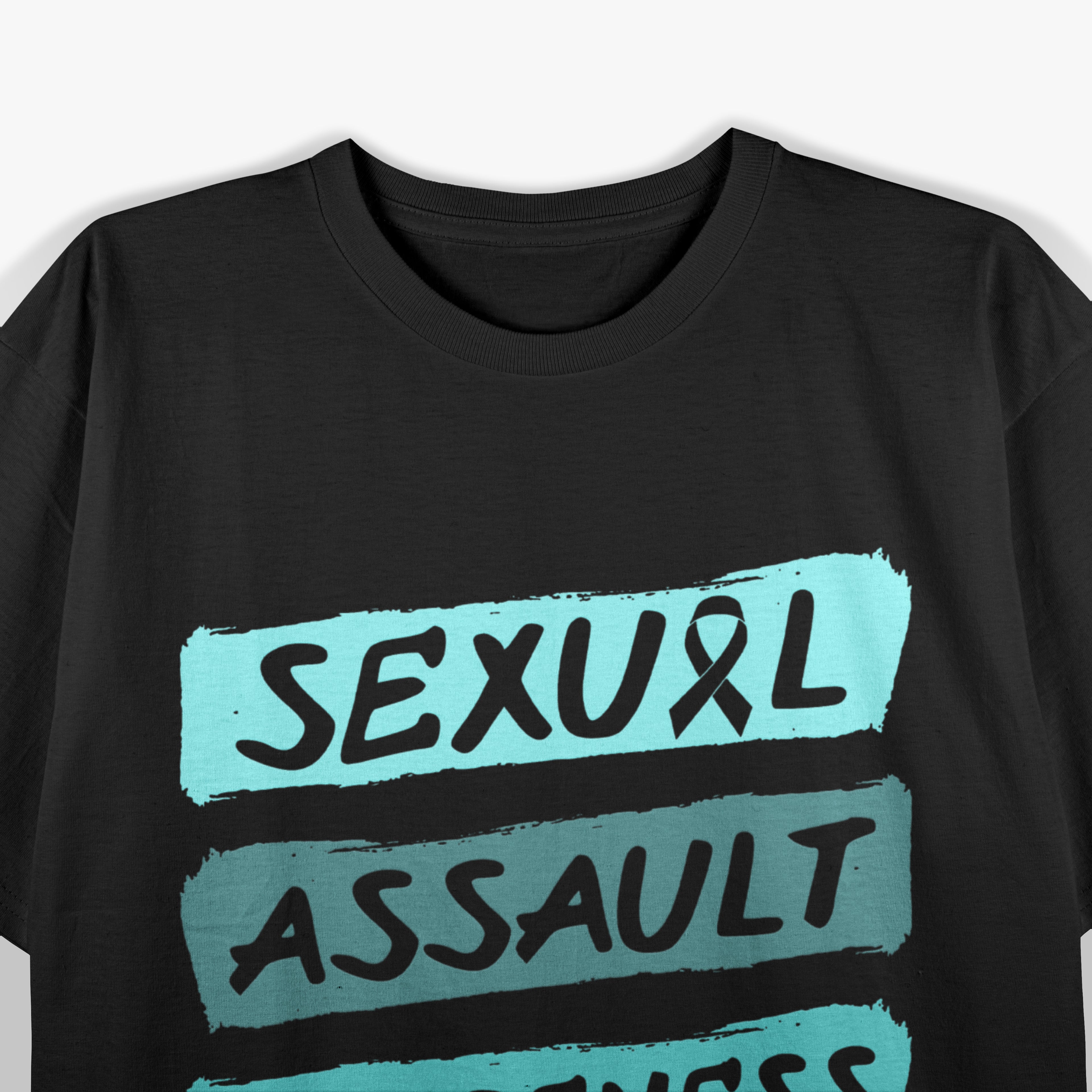 Sexual Assault Awareness Teal Ribbon T-Shirt