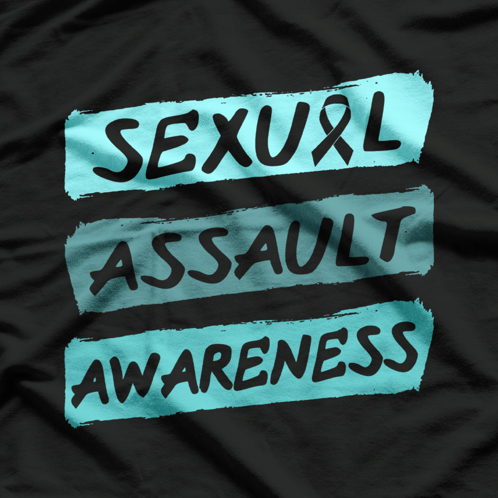 Sexual Assault Awareness Teal Ribbon T-Shirt