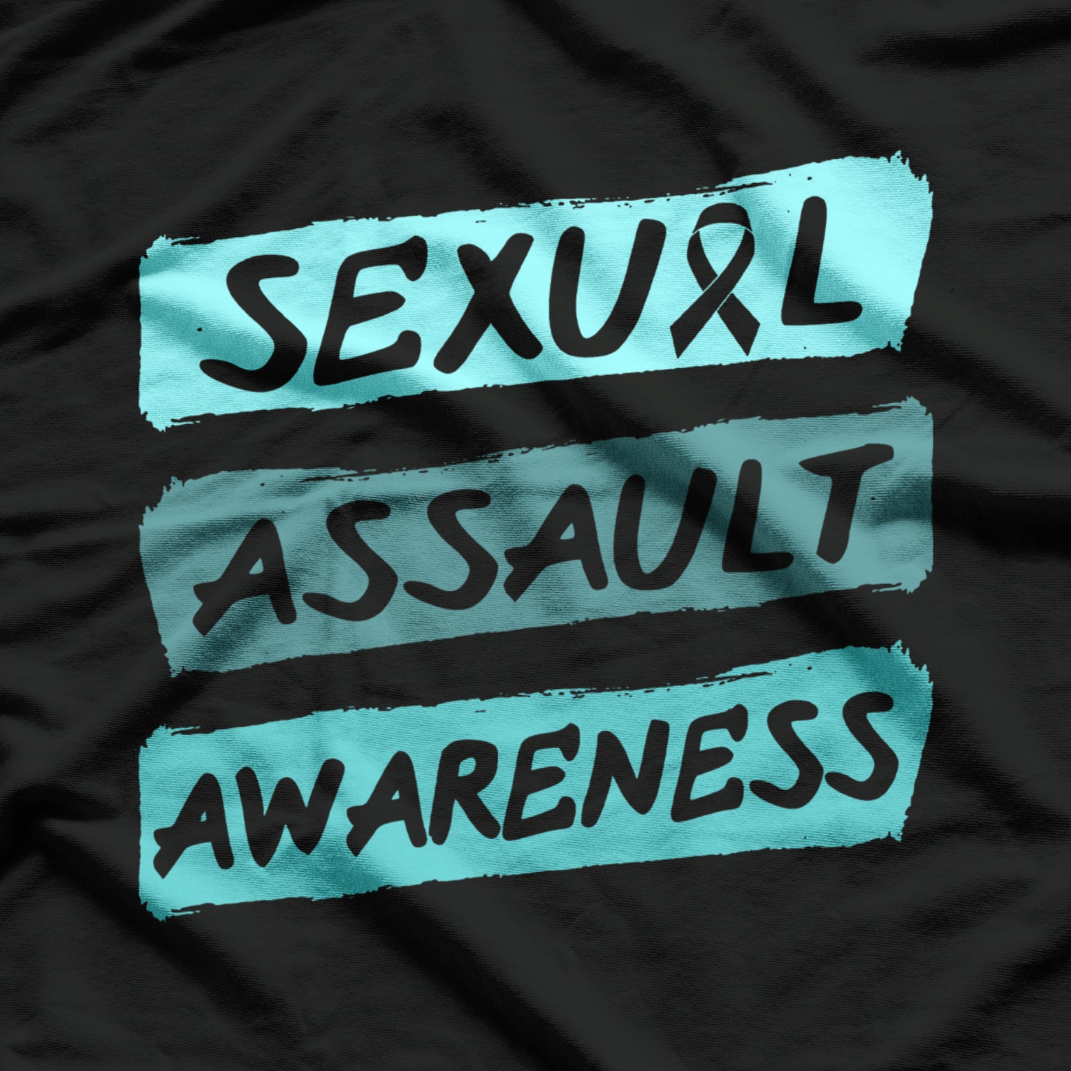 Sexual Assault Awareness Teal Ribbon T-Shirt