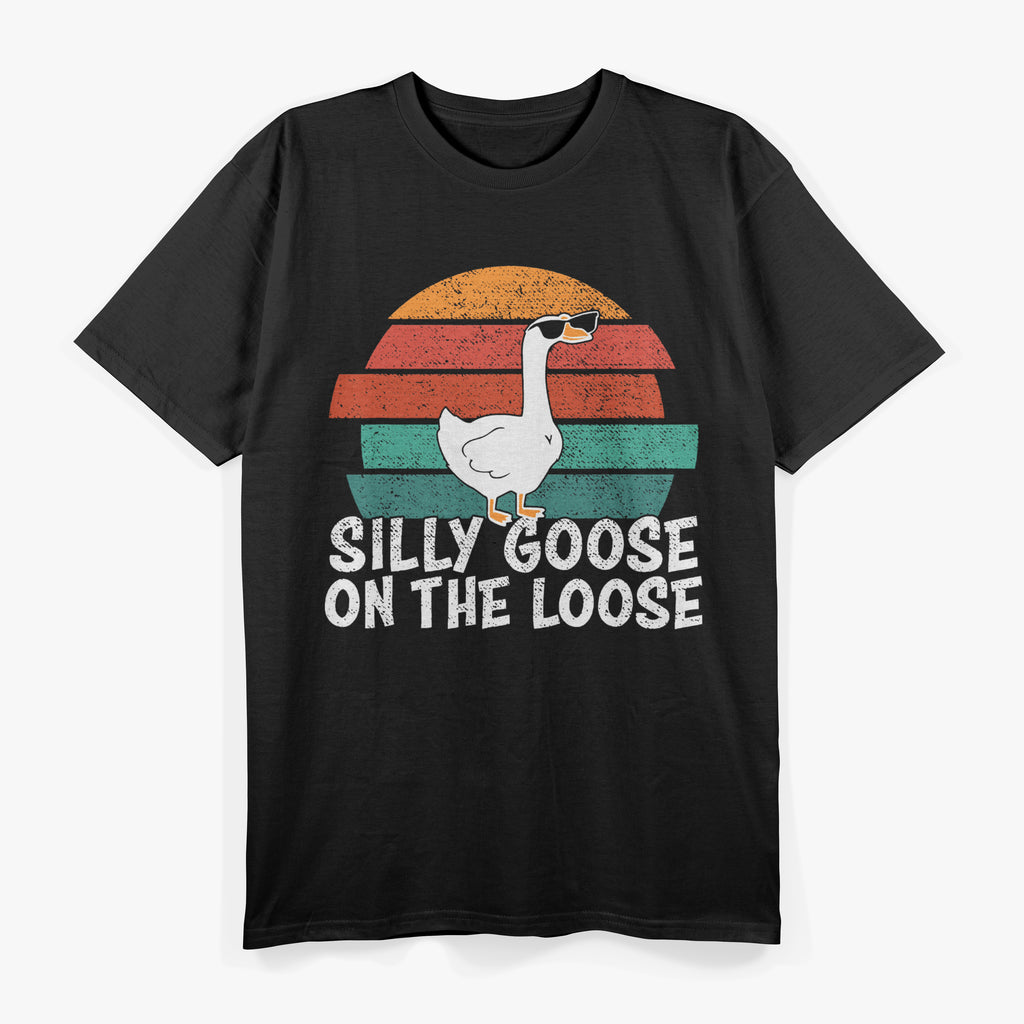 Silly Goose On The Loose Retro Vintage T-Shirt
