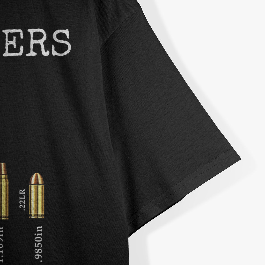 Ammo & Gun Lover Shirt, Size Matters, Bullets & Caliber T-Shirt