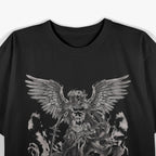 St Michael The Archangel Christian In Tattoo Style T-Shirt