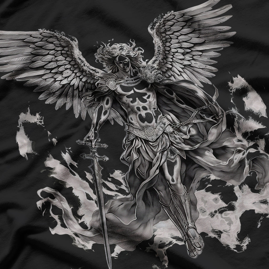 St Michael The Archangel Christian In Tattoo Style T-Shirt