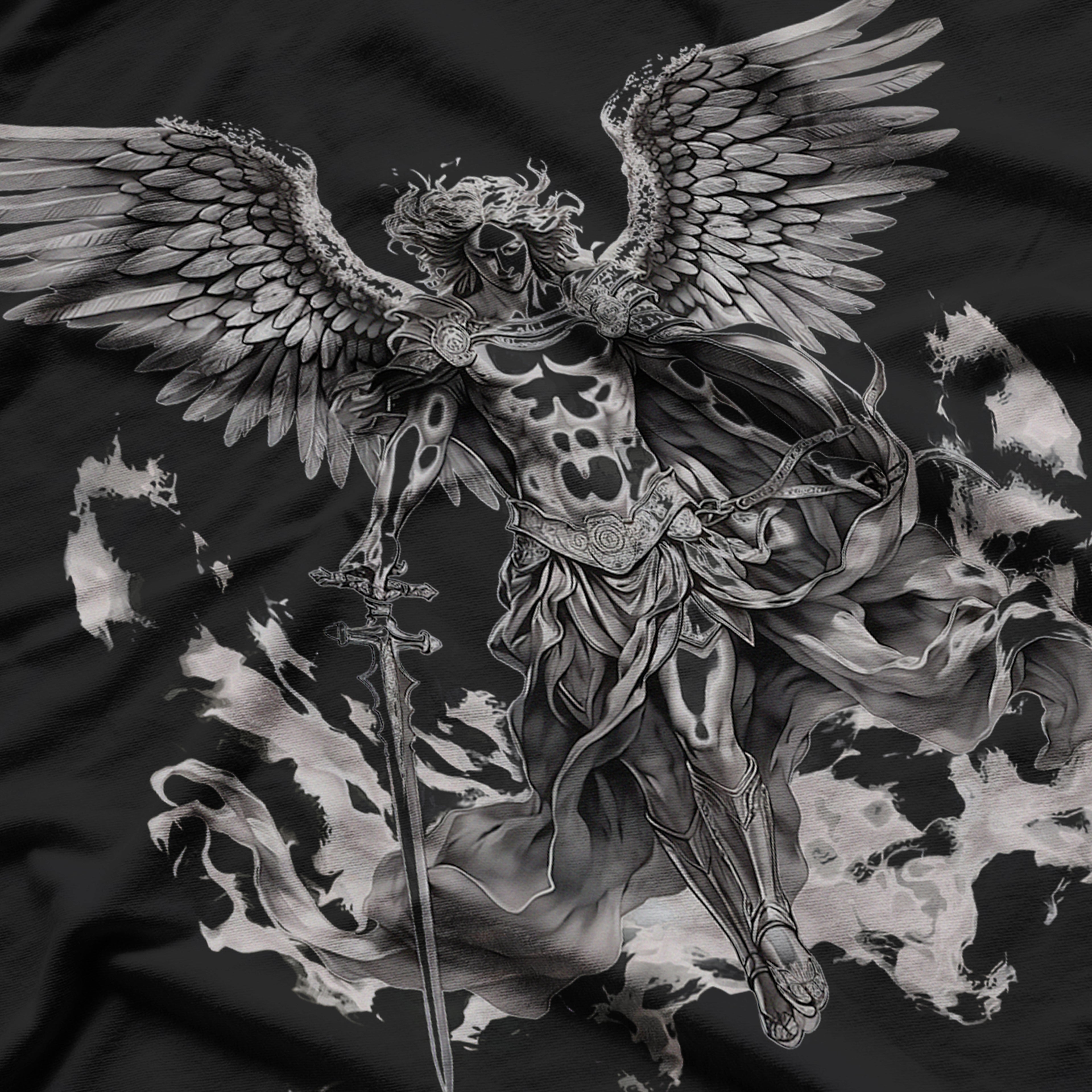 St Michael The Archangel Christian In Tattoo Style T-Shirt