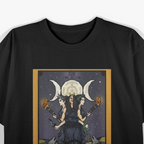 Tarot Cards and Goddess Tapestry - Mystical Art for Spiritual T-Shirt