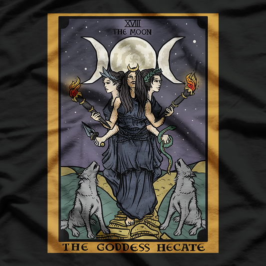 Tarot Cards and Goddess Tapestry - Mystical Art for Spiritual T-Shirt