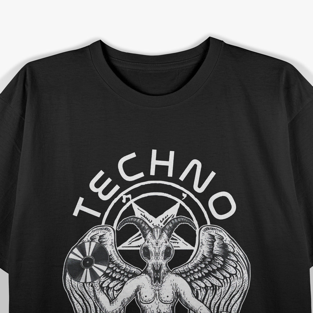 Techno Satanist Goat Dark Beats T-Shirt