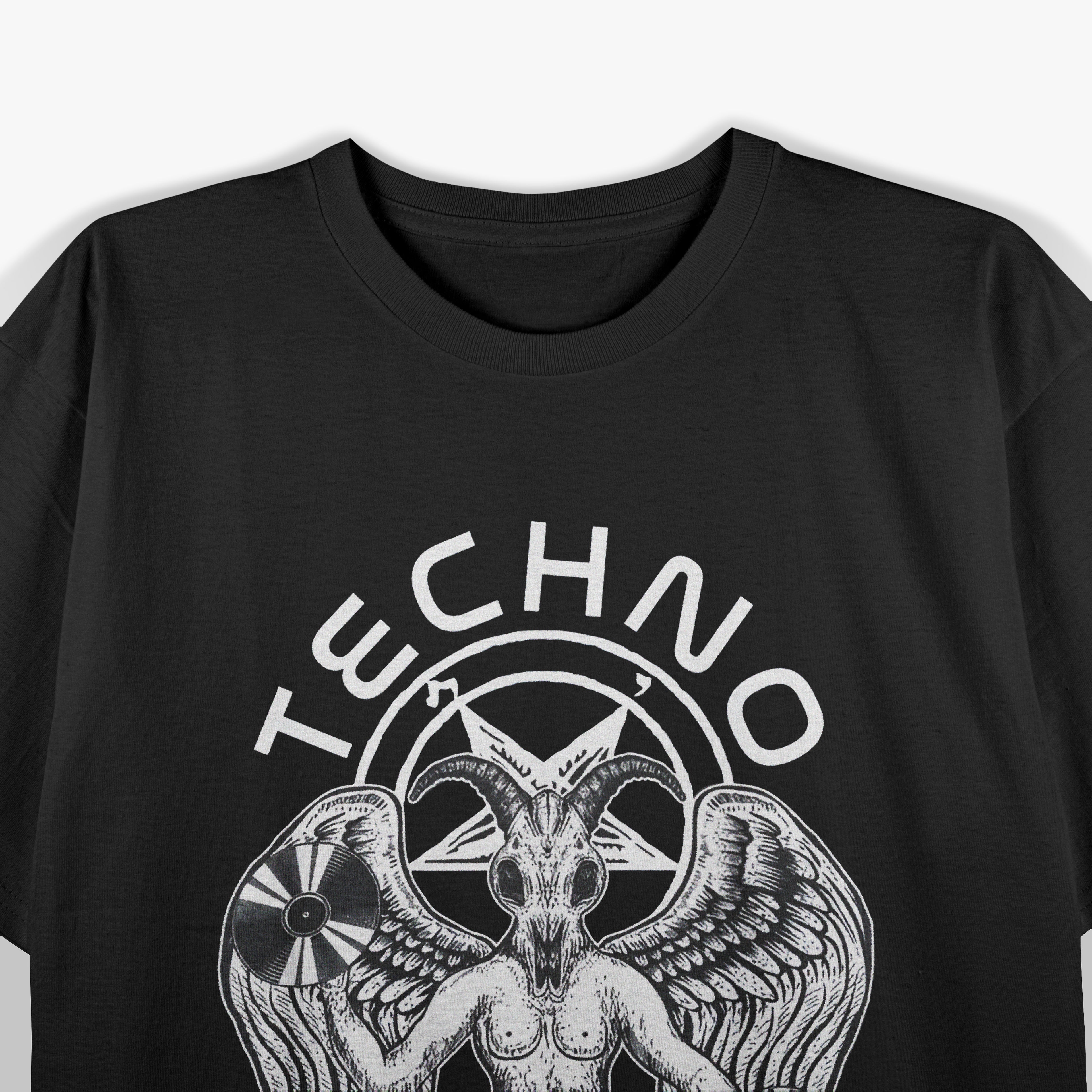 Techno Satanist Goat Dark Beats T-Shirt