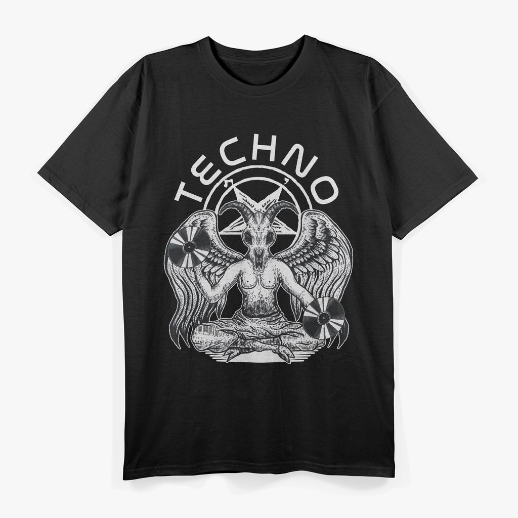 Techno Satanist Goat Dark Beats T-Shirt