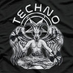Techno Satanist Goat Dark Beats T-Shirt