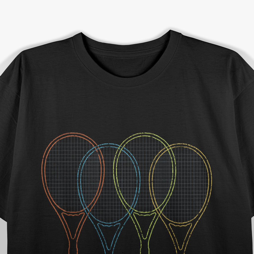 Tennis Player Sport Racket & Tennis Ball T-Shirt