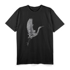 Tai Chi White Flying Crane Qi Gong Illustration T-Shirt
