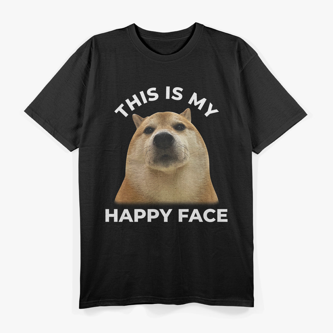 Shiba Inu Face Bold Dog Lover T-Shirt