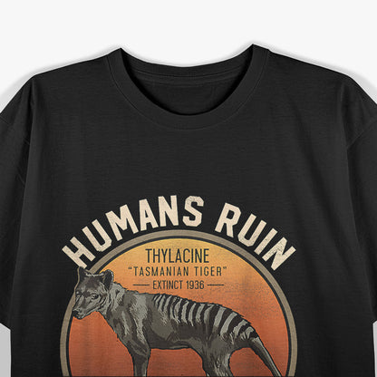 Tasmanian Tiger Thylacine Australian Extinct Animal T-Shirt